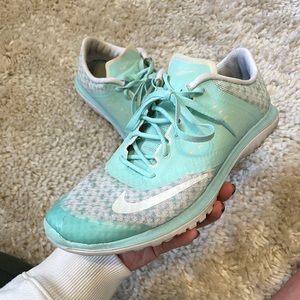Teal Nike Free Run